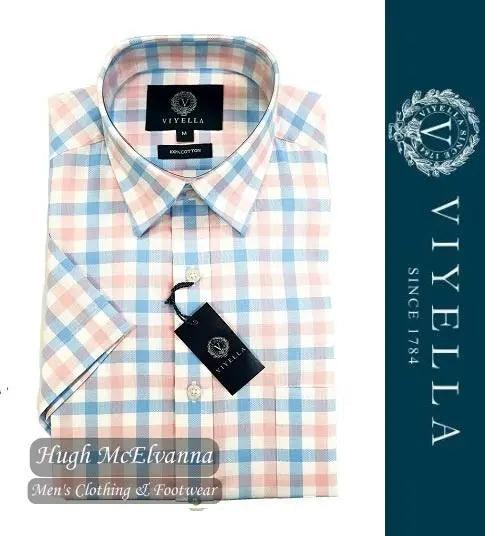 Viyella Short Sleeve Check Shirt Style: VY8534H-526 Hugh McElvanna Menswear