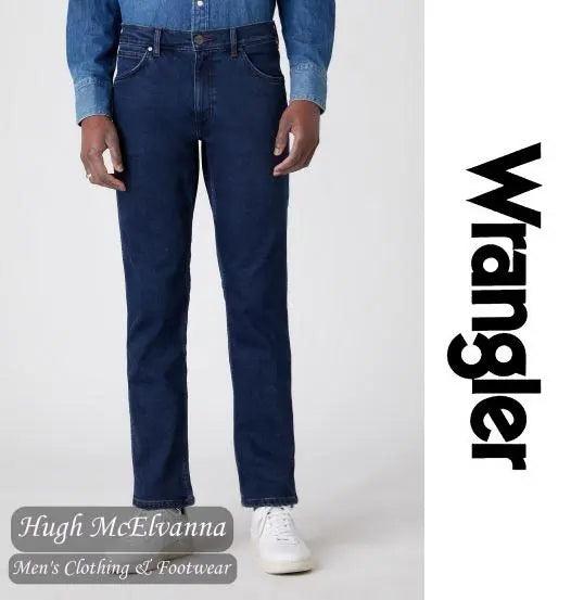 Wrangler 'GREENSBORO' Brush Lined Dark Fuzz Regular Fit Jean Style: W15QZ123B Hugh McElvanna Menswear